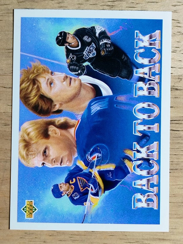 1992-93 Upper Deck #423 Brett Hull/Wayne Gretzky