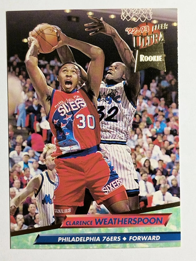 1992-93 Ultra #335 Clarence Weatherspoon RC