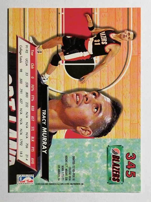 1992-93 Ultra #345 Tracy Murray