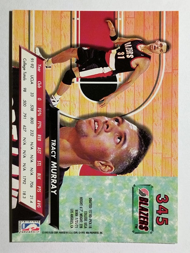 1992-93 Ultra #345 Tracy Murray