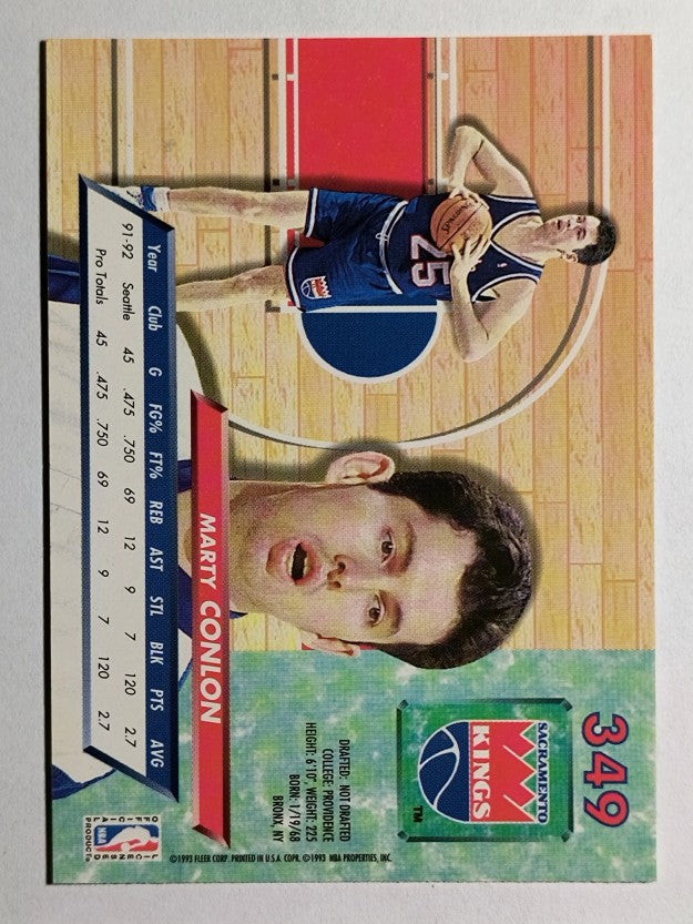 1992-93 Ultra #349 Marty Conlon