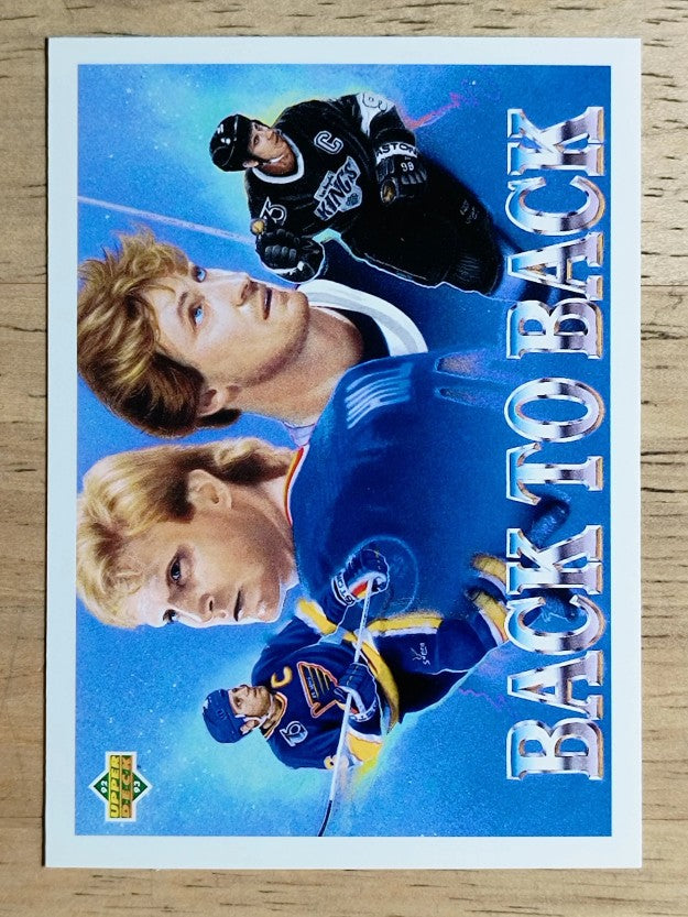 1992-93 Upper Deck #423 Brett Hull/Wayne Gretzky