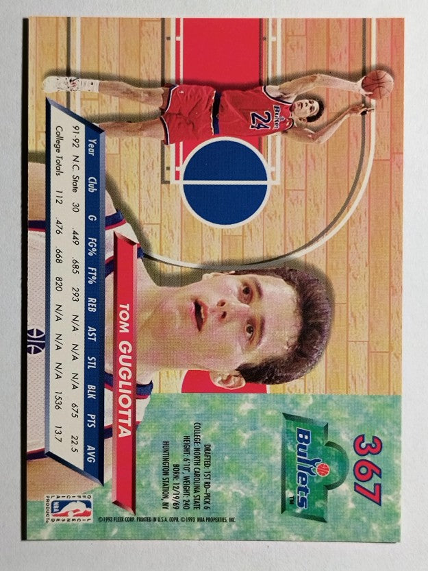 1992-93 Ultra #367 Tom Gugliotta RC