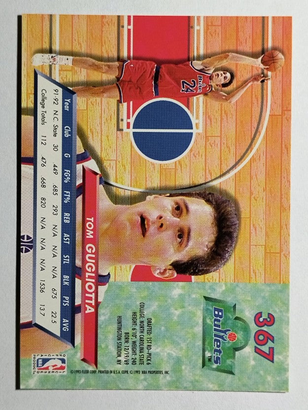 1992-93 Ultra #367 Tom Gugliotta RC
