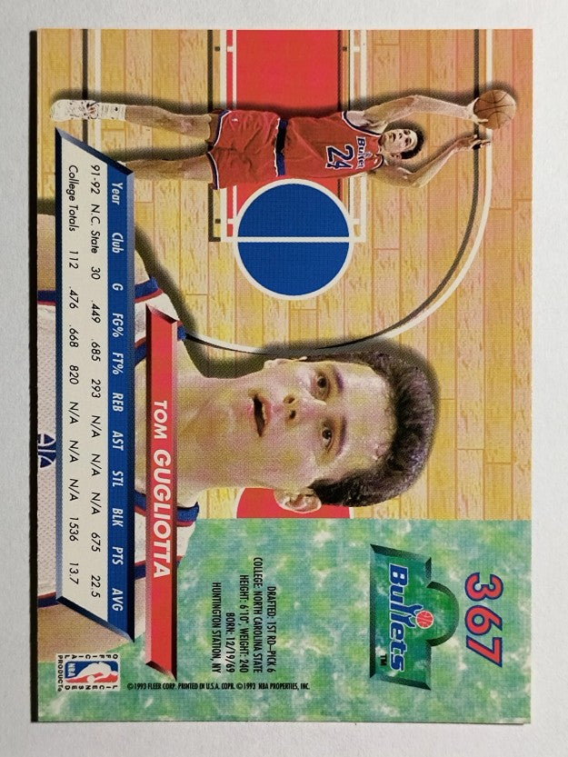 1992-93 Ultra #367 Tom Gugliotta RC
