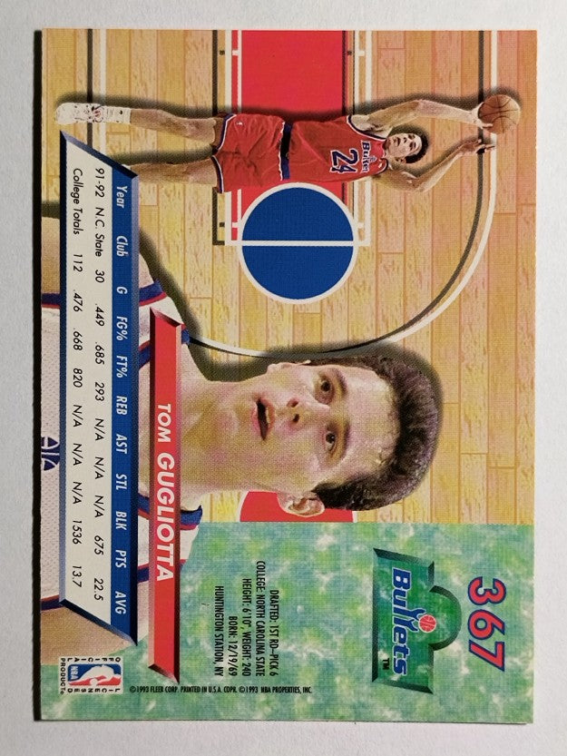 1992-93 Ultra #367 Tom Gugliotta RC