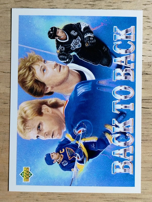 1992-93 Upper Deck #423 Brett Hull/Wayne Gretzky