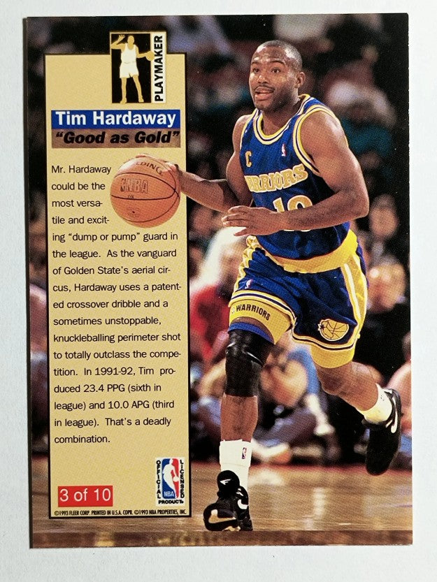 1992-93 Ultra Playmakers #3 Tim Hardaway