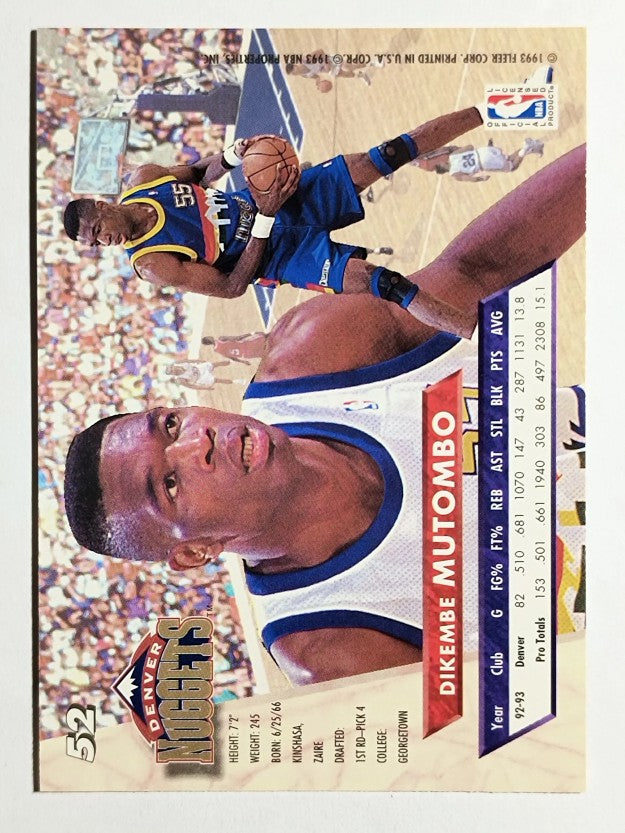 1993-94 Ultra #52 Dikembe Mutombo