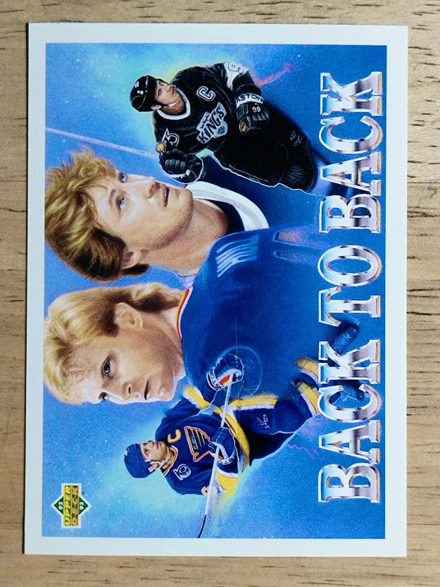 1992-93 Upper Deck #423 Brett Hull/Wayne Gretzky