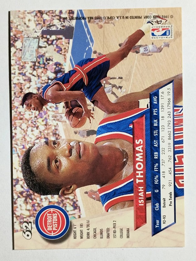 1993-94 Ultra #62 Isiah Thomas
