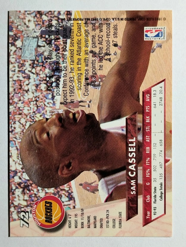 1993-94 Ultra #72 Sam Cassell RC (NM)