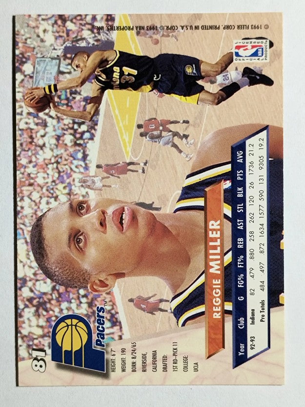 1993-94 Ultra #81 Reggie Miller (NM)