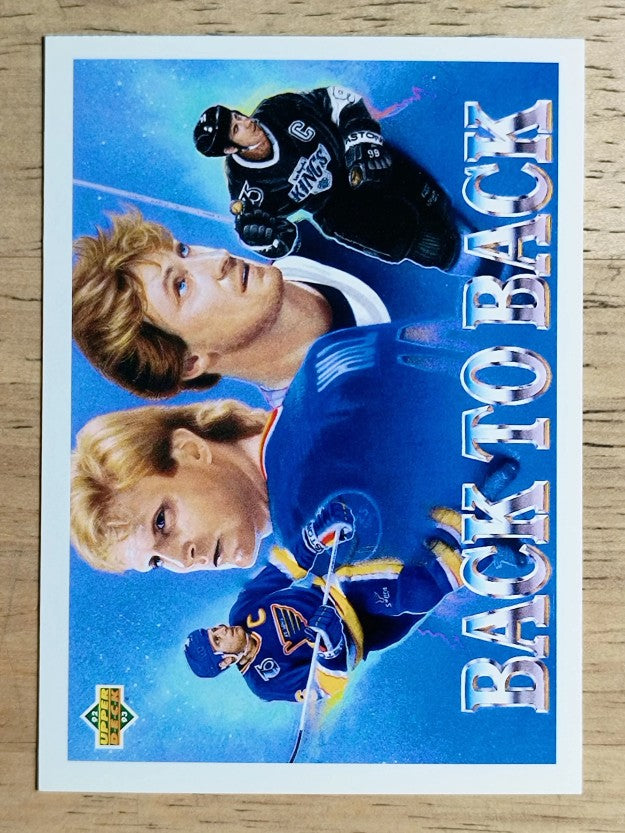 1992-93 Upper Deck #423 Brett Hull/Wayne Gretzky