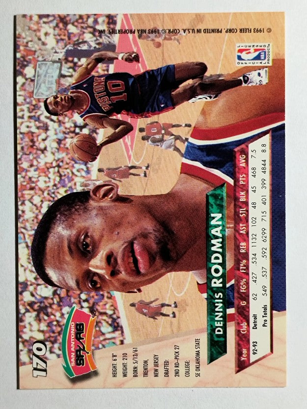 1993-94 Ultra #170 Dennis Rodman