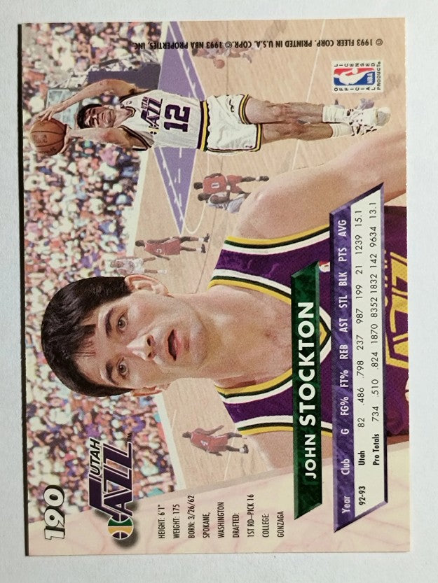 1993-94 Ultra #190 John Stockton (NM)