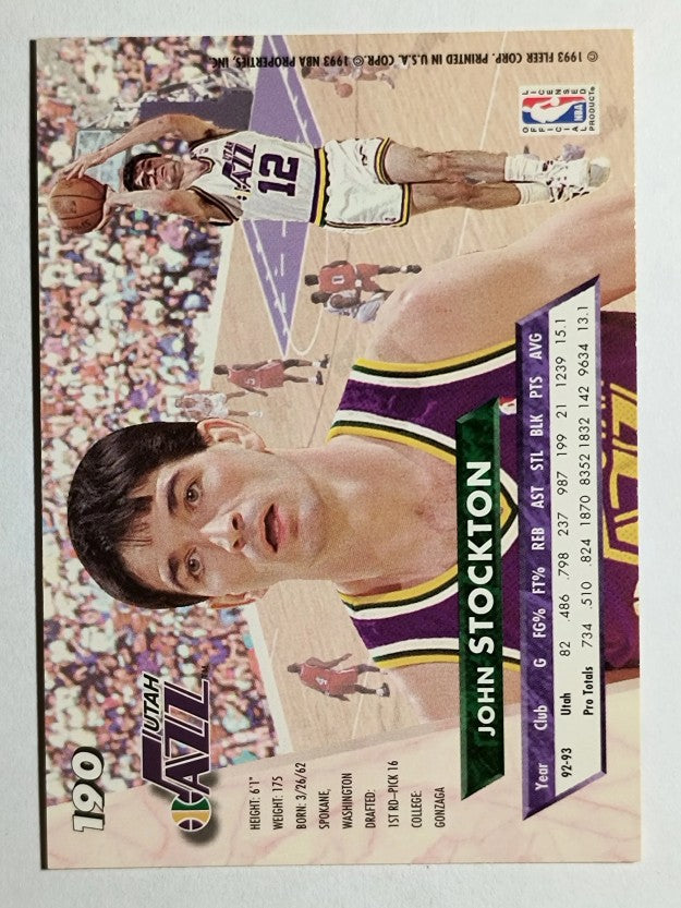 1993-94 Ultra #190 John Stockton (NM)