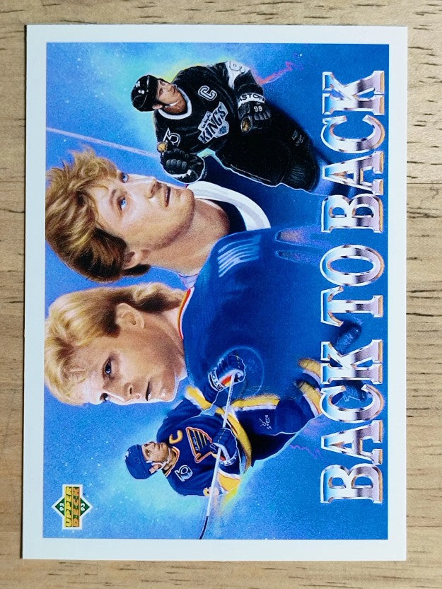 1992-93 Upper Deck #423 Brett Hull/Wayne Gretzky