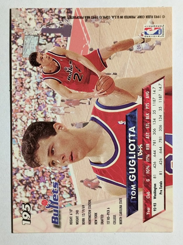1993-94 Ultra #195 Tom Gugliotta
