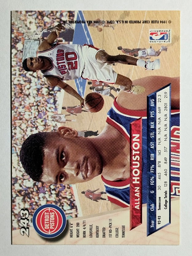 1993-94 Ultra #243 Allan Houston RC (NM)