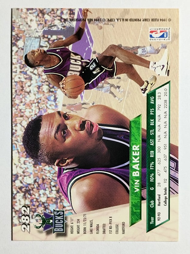 1993-94 Ultra #282 Vin Baker