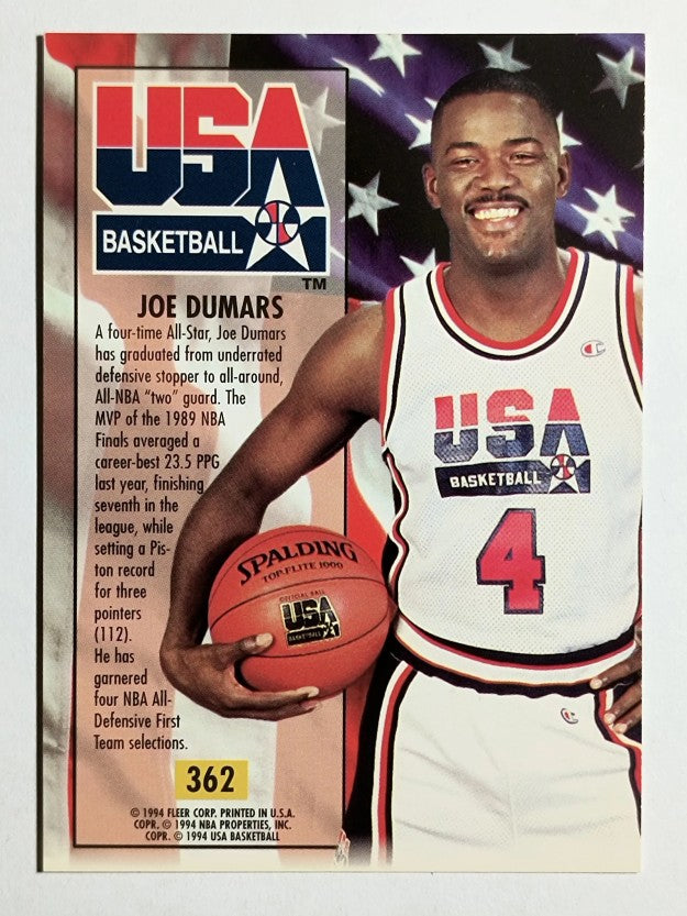 1993-94 Ultra #362 Joe Dumars USA
