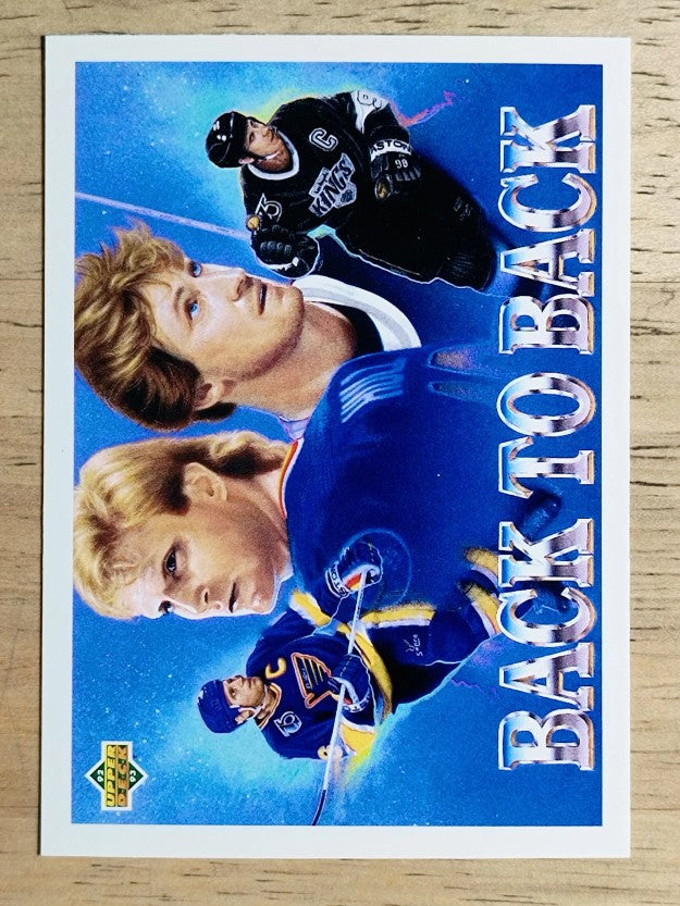 1992-93 Upper Deck #423 Brett Hull/Wayne Gretzky