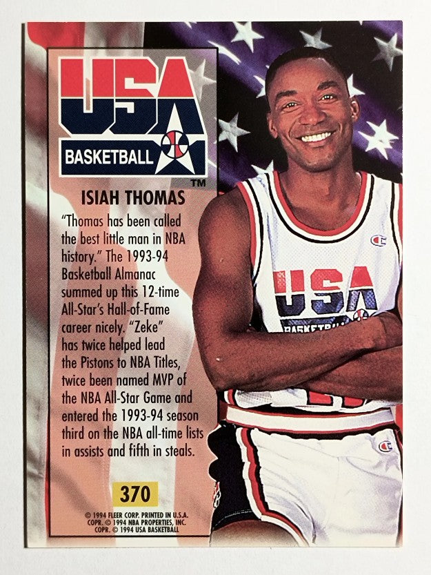 1993-94 Ultra #370 Isiah Thomas USA