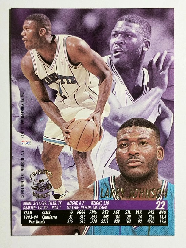 1994-95 Ultra #22 Larry Johnson