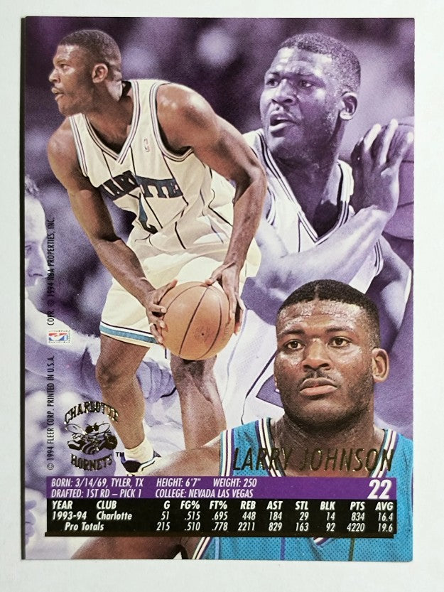 1994-95 Ultra #22 Larry Johnson