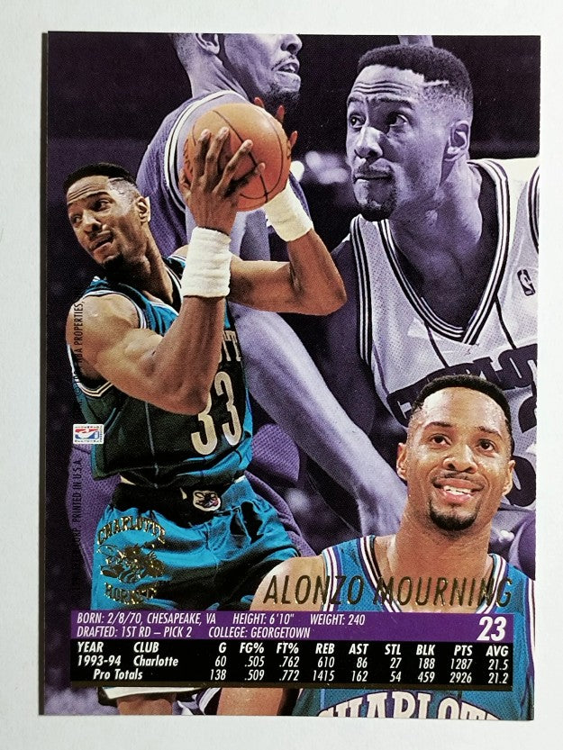 1994-95 Ultra #23 Alonzo Mourning
