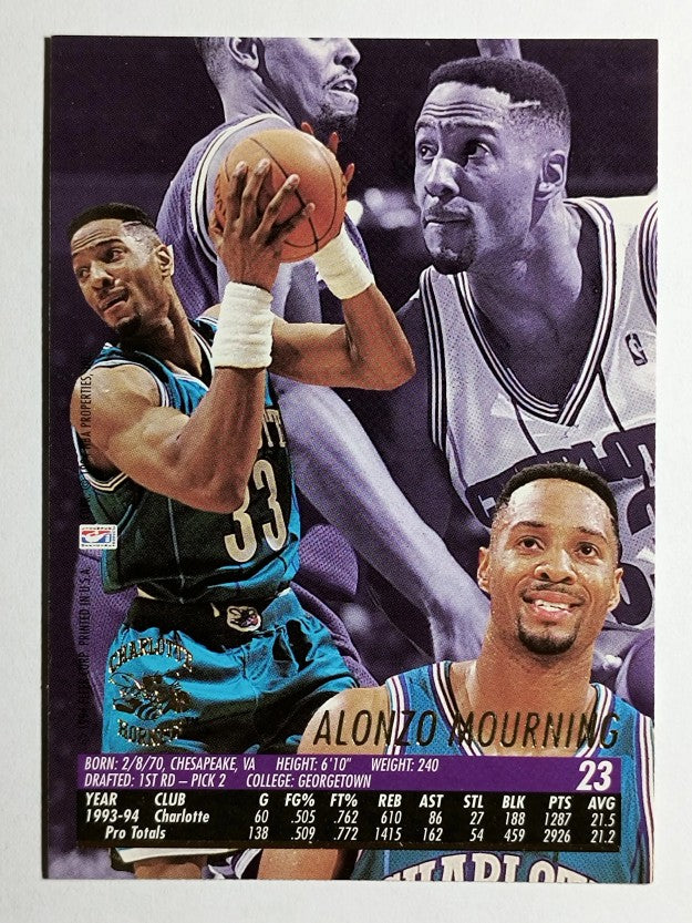 1994-95 Ultra #23 Alonzo Mourning