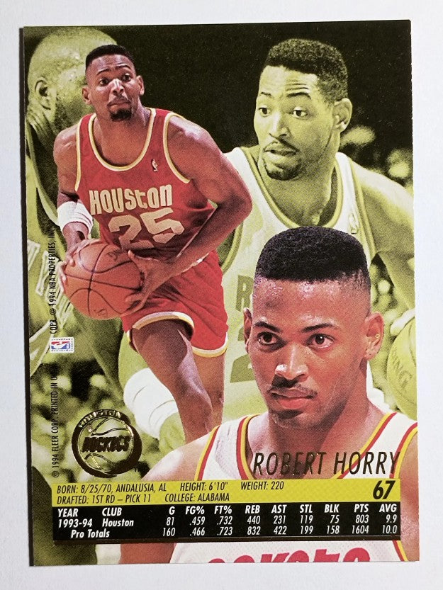 1994-95 Ultra #67 Robert Horry