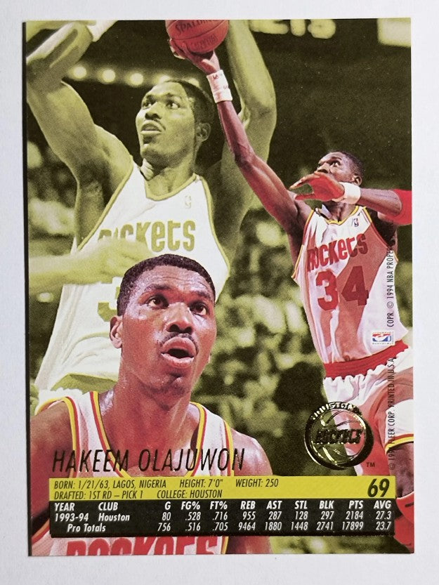 1994-95 Ultra #69 Hakeem Olajuwon