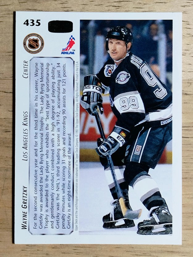 1992-93 Upper Deck #435 Wayne Gretzky AW/Lady Byng