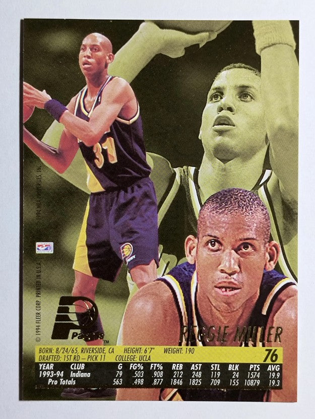 1994-95 Ultra #76 Reggie Miller