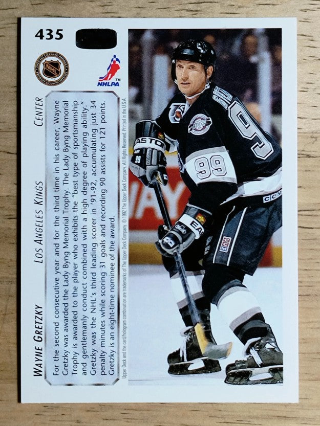 1992-93 Upper Deck #435 Wayne Gretzky AW/Lady Byng