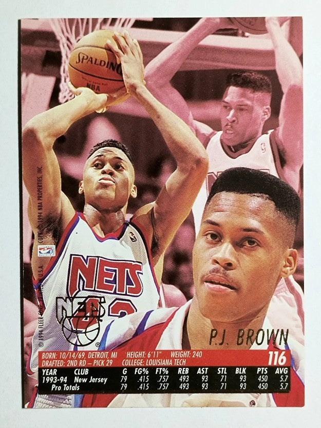 1994-95 Ultra #116 P.J. Brown