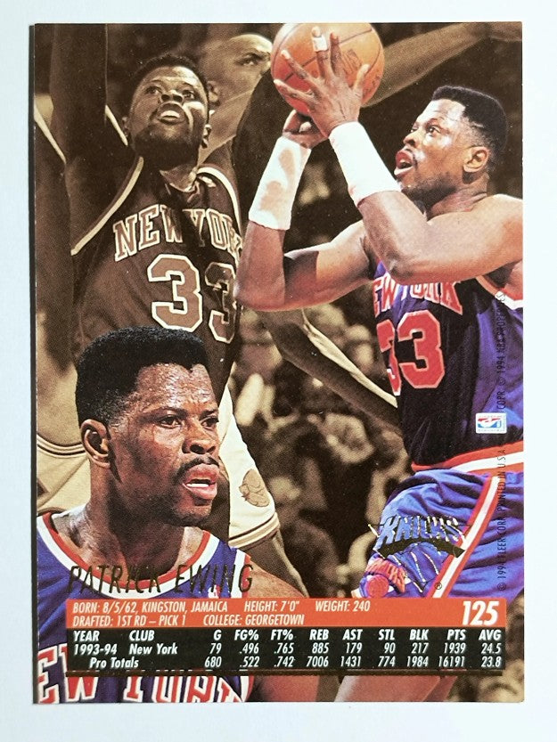 1994-95 Ultra #125 Patrick Ewing