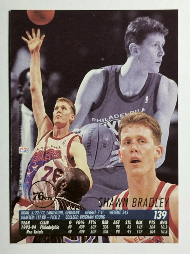 1994-95 Ultra #139 Shawn Bradley