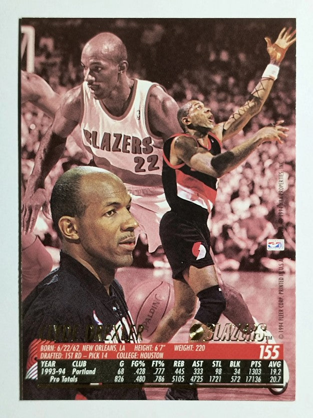 1994-95 Ultra #155 Clyde Drexler