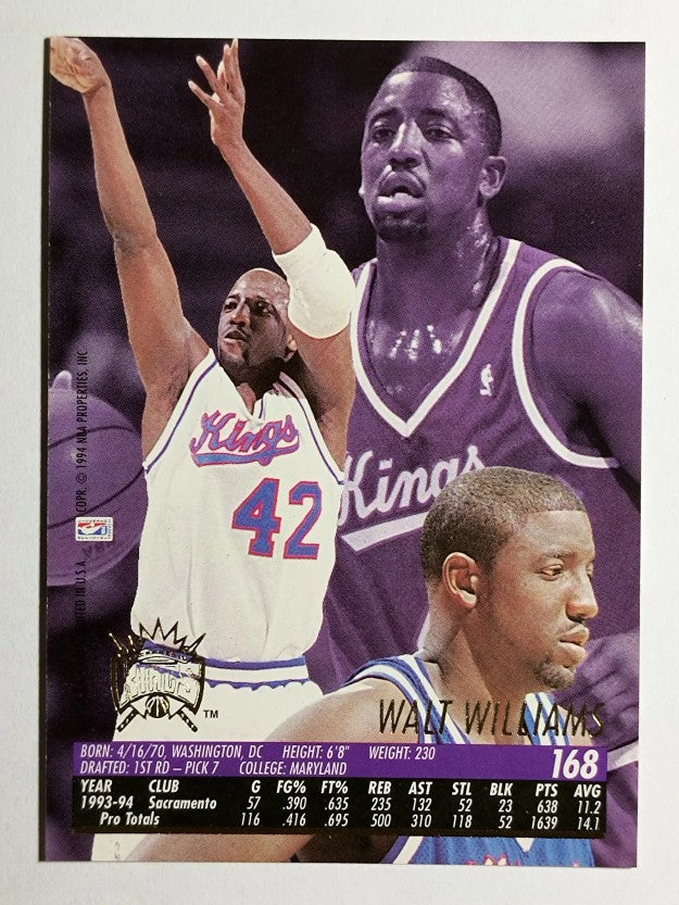 1994-95 Ultra #168 Walt Williams