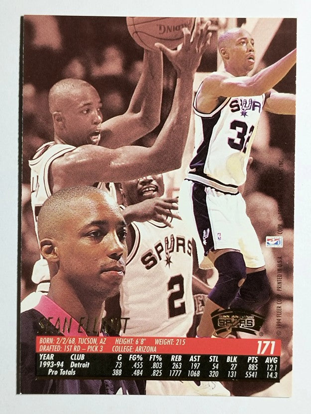 1994-95 Ultra #171 Sean Elliott