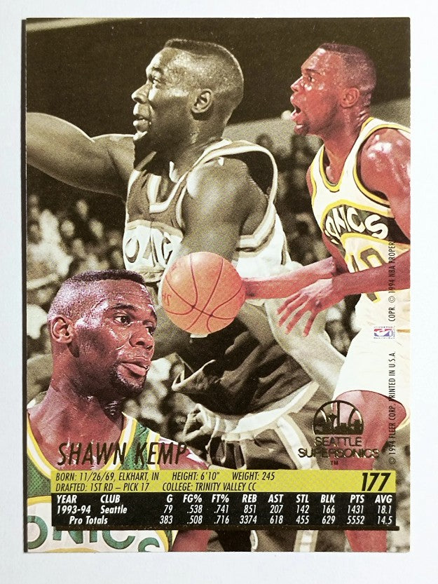 1994-95 Ultra #177 Shawn Kemp