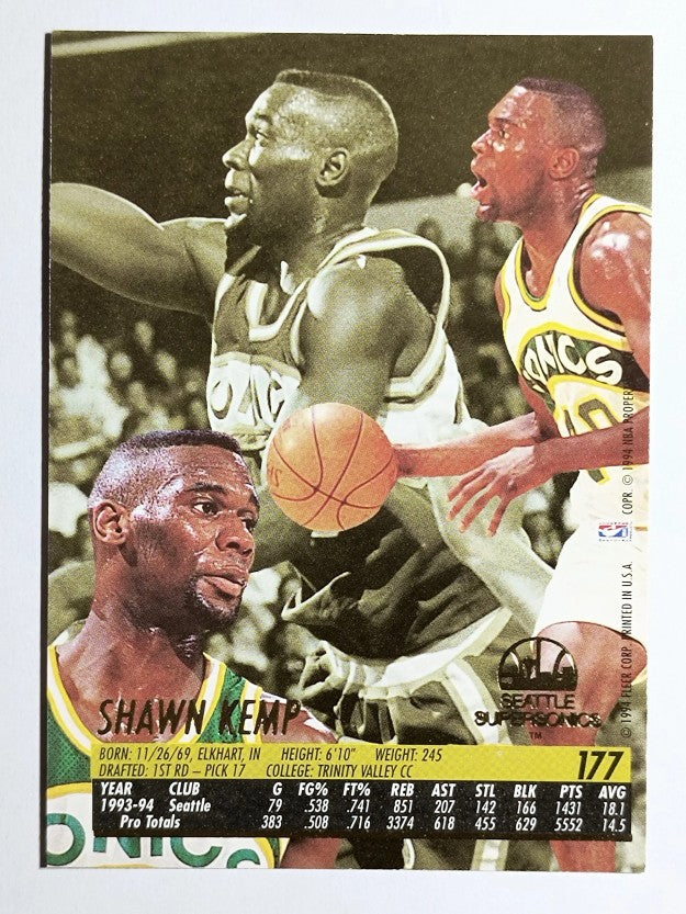 1994-95 Ultra #177 Shawn Kemp
