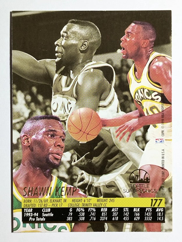 1994-95 Ultra #177 Shawn Kemp