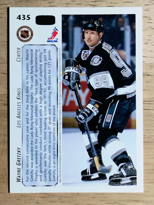 1992-93 Upper Deck #435 Wayne Gretzky AW/Lady Byng