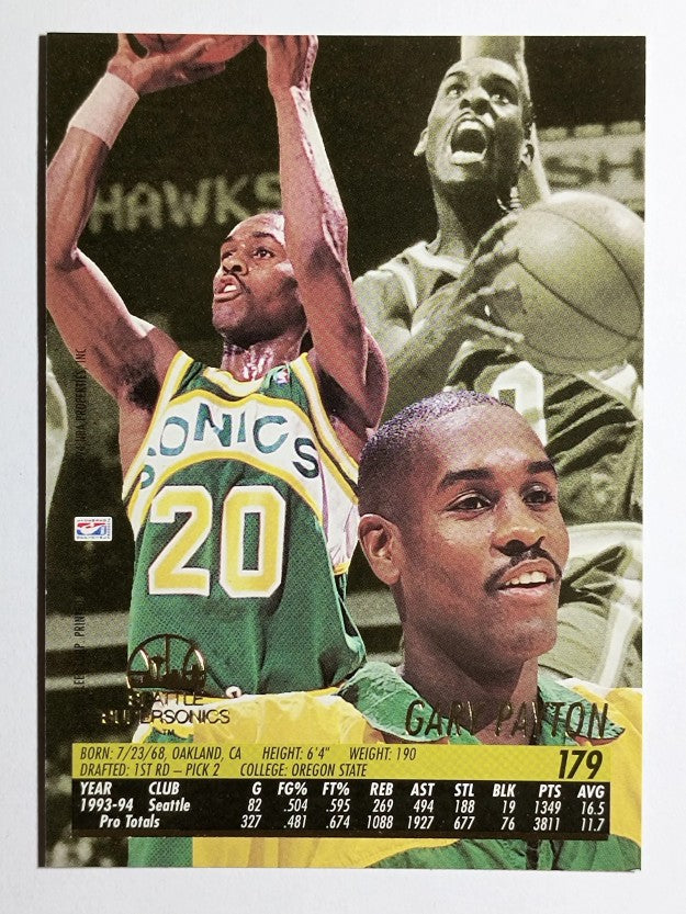 1994-95 Ultra #179 Gary Payton