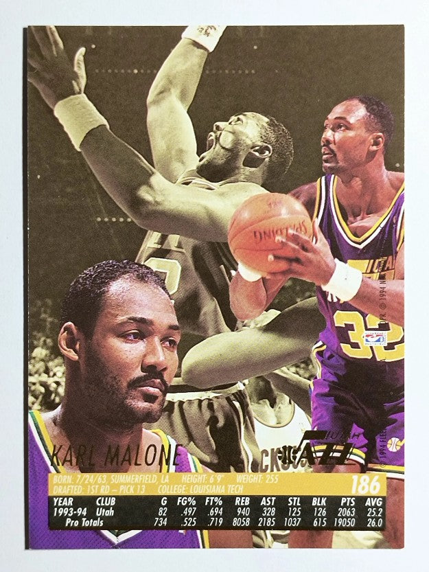 1994-95 Ultra #186 Karl Malone
