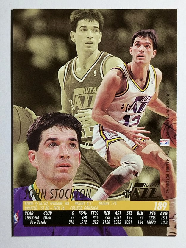 1994-95 Ultra #189 John Stockton